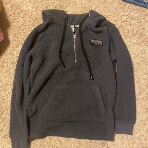 pink sherpa hoodie
